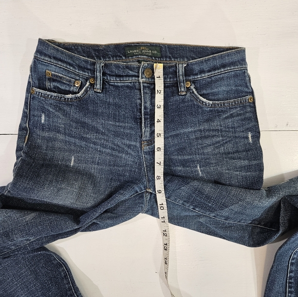 Lauren Ralph Lauren distressed boot cut jeans women's size 4 - Picture 9 of 14